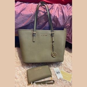 SOLD Michael Kors Purse With Matching Wristlet